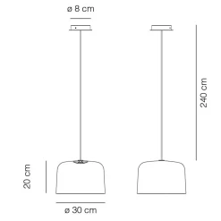 ADD Keramik-Lampe emailliert