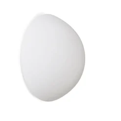 ADEL Halbrunde Wandlampe aus Opalglas