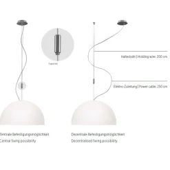 AIH Hochwertige Glas-Pendelleuchte