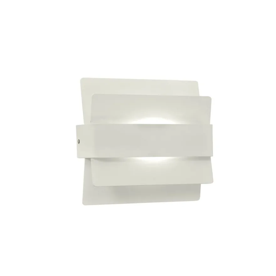 ALETA LED Wandleuchte mit eleganter Blende aus Metall-Lamellen