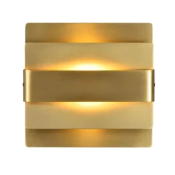 ALETA LED Wandleuchte mit eleganter Blende aus Metall-Lamellen