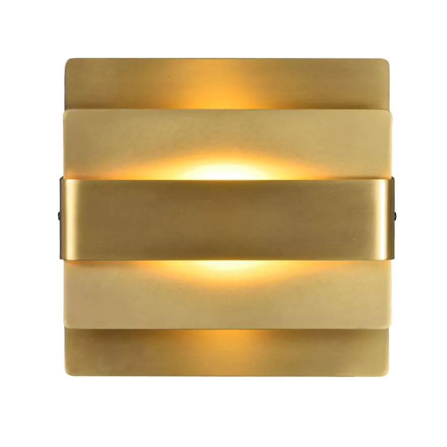 ALETA LED Wandleuchte mit eleganter Blende aus Metall-Lamellen