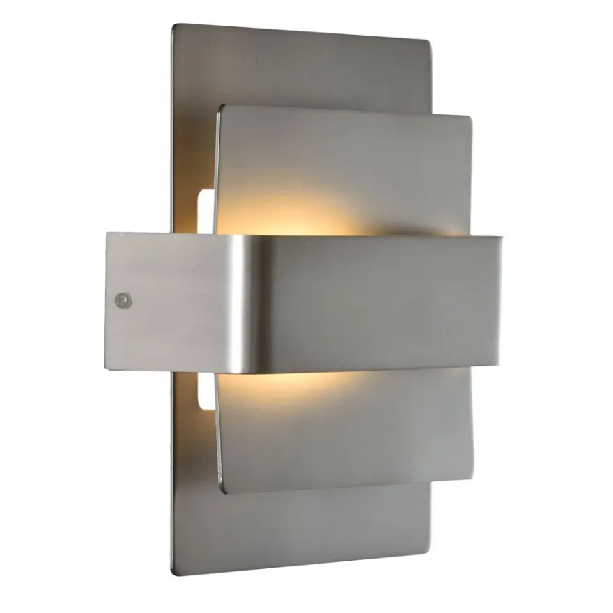 ALETA LED Wandleuchte mit eleganter Blende aus Metall-Lamellen