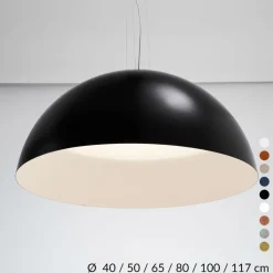 AMEDEO Halbkugel Pendelleuchte zweifarbig