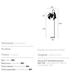 ANDROMEDA Italienische Design Stehleuchte