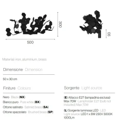 ANDROMEDA Italienische Design Wandleuchte