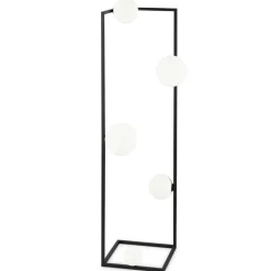 ANGOLO Bodenstehlampe mit fünf Kugelgläsern