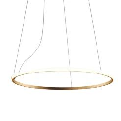 ANNAUX Filigrane Ring-Hängeleuchte Bronze