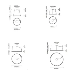 ANNAUX Filigrane Ring-Hängeleuchte Bronze
