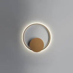 ANNAUX Filigrane Ring-Wandleuchte Bronze