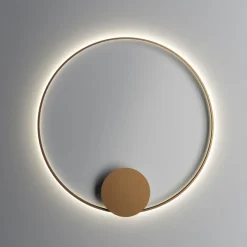 ANNAUX Filigrane Ring-Wandleuchte Bronze