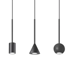 ARCHIMEDI Mini-Hängeleuchte in Schwarz od. Weiß