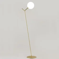 ATOM Minimalistische Design Stehleuchte mit Glaskugel
