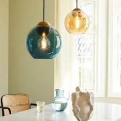 BACCIO Pendelleuchte mit farbigen Glas