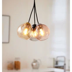 BACCIO Pendelleuchte mit farbigen Glas