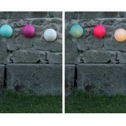 BUTTON OUT Bunte Outdoor Wandlampe