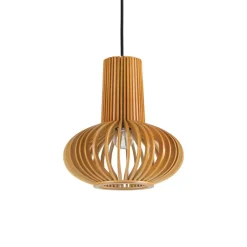 CLAIR Pendelleuchte mit Lampenschirm aus Holz
