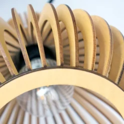 CLAIR Pendelleuchte mit Lampenschirm aus Holz