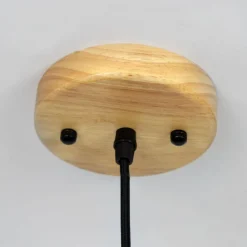 CLAIR Pendelleuchte mit Lampenschirm aus Holz