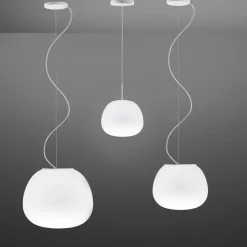 CLEA Italienische Pendelleuchte mit Opalglas