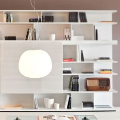CLEA Italienische Pendelleuchte mit Opalglas