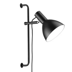 COLUMBIA Verstellbare schwarze Wandleuchte