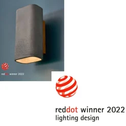 CONTEAK Elegante Wandleuchte aus Beton für innen oder aussen
