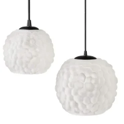 COPLAS Glas-Pendelleuchte Opalglas