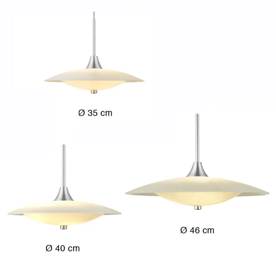 COUNT STEEL Skandinavische Pendelleuchte aus Glas in 3 Größen