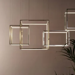 CUBE Elegante kubische LED Hängeleuchte