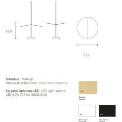 CYRCLE Kleine Design-Hängeleuchte für indirektes Licht