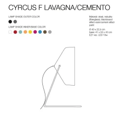 CYRCUS F LAVANGA Design Bodenstehleuchte aus Italien