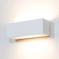 DAVE Längliche LED Wandlampe aus Keramik