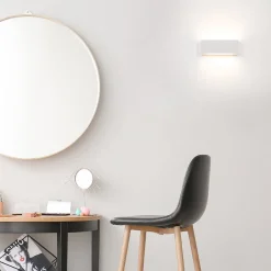 DAVE Längliche LED Wandlampe aus Keramik