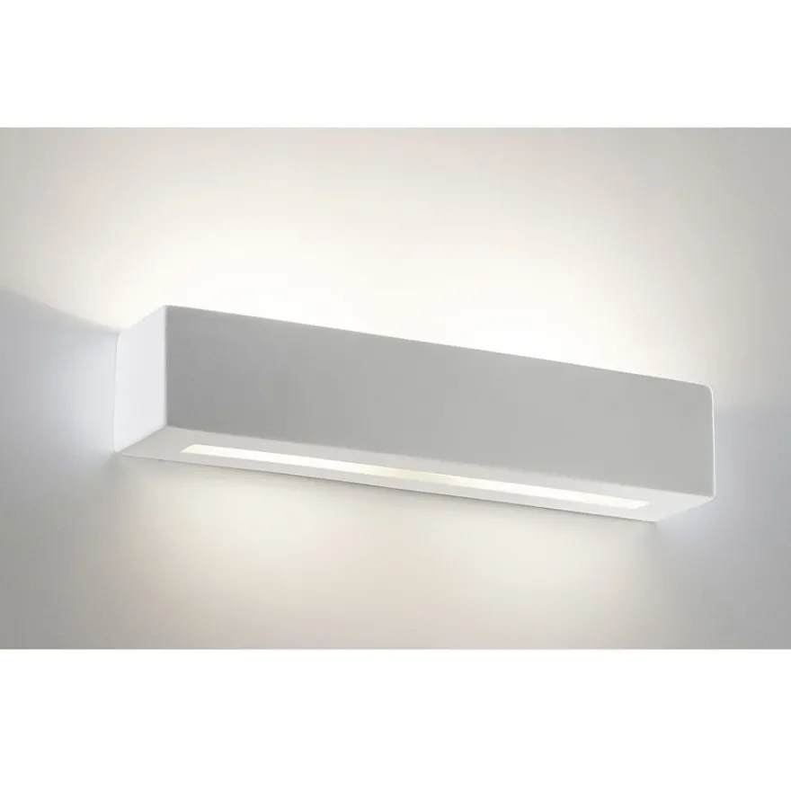 DAVE Längliche Wandlampe aus Keramik