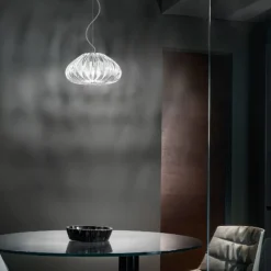 DIAMANTE Brilliante italienische Glas-Pendelleuchte