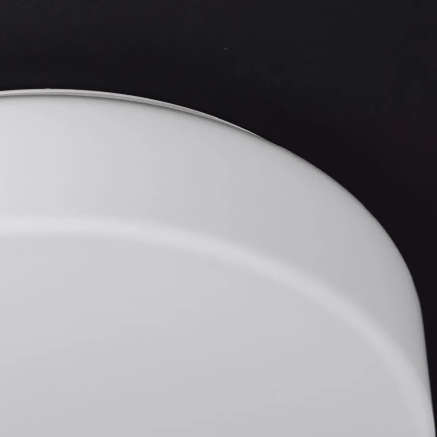 DIAMO Flache runde Wandleuchte aus Glas