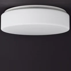 DIAMO IP44 Flache runde LED-Deckenleuchte aus Glas