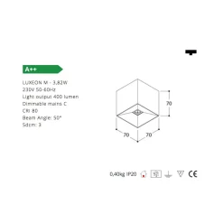 DICE LED Deckenspot dimmbar