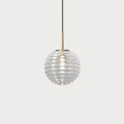 DOUL Kleine Pendellampe mit Glasschirm