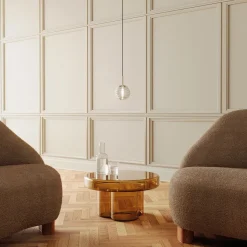 DOUL Kleine Pendellampe mit Glasschirm