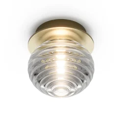 DOUL Kleine Wandlampe mit Glasschirm