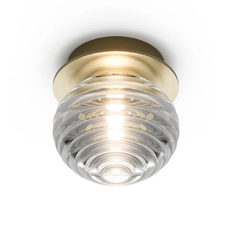DOUL Kleine Wandlampe mit Glasschirm