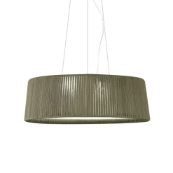 DRUM Große flache Pendelleuchte