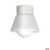 EDNA Weiße Deckenlampe im 20er Jahre Stil