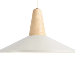 EIKON SHELL Große Pendelleuchte aus Holz und Metall