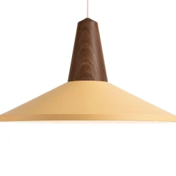 EIKON SHELL Große Pendelleuchte aus Holz und Metall
