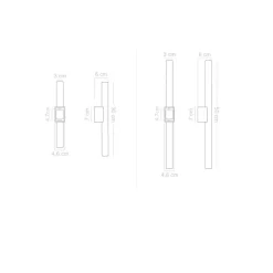 EMIL Stab-Wandlampe gerippt