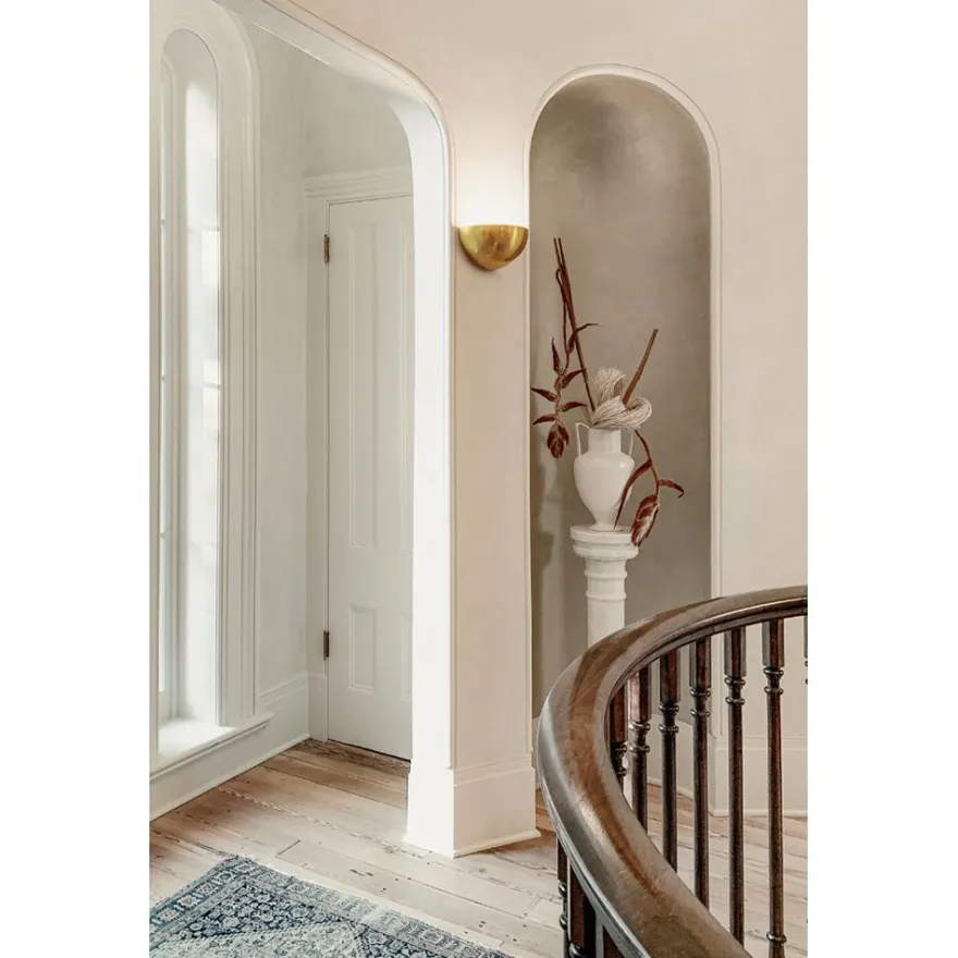 EVI II Große Wandlampe halbrund