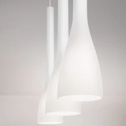 FARAH Glas-Pendelleuchte lang